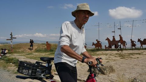 Pedro Luis ha elegido la bici para hacer el Camino