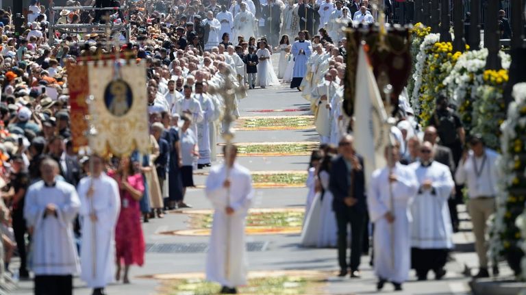 Más de 30.000 flores llegadas desde Galicia cubrieron el pas