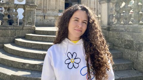 María Cantanhede, universitaria brasileira que está estudiando en el campus de Pontevedra