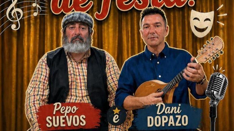 Pepo Suevos y Dani Dopazo, en el Auditorio Pardo Bazán de Sanxenxo