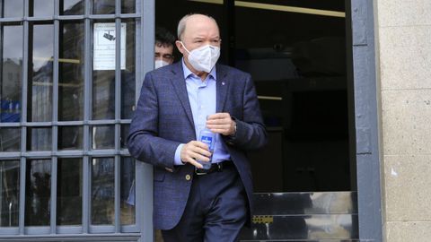 Francisco Liñares, a la salida de la Audiencia Provincial de Lugo