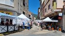 Imagen de A Ra de Valdeorras en la feria del 7, con las restricciones ya vigentes.