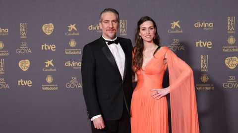 En la imagen, los actores Alberto Ammann, nominado a mejor actor por «Upon Entry», y Clara Méndez-Leite, de Rosa Clará