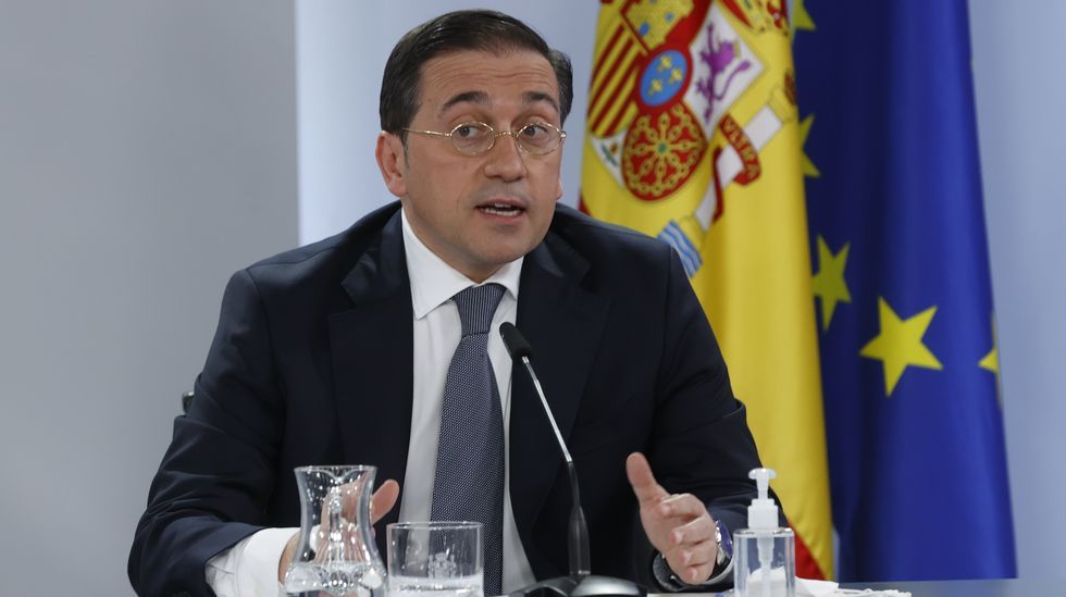 Jos Manuel Albares comunic la expulsin de los diplomticos rusos en la rueda de prensa ofrecida tras la celebracin del Consejo de Ministros.