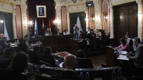 Pleno en el Concello de Ourense.