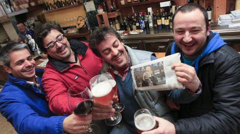 Amigos del actor ferrolano Javier Gutirrez celebran su Goya