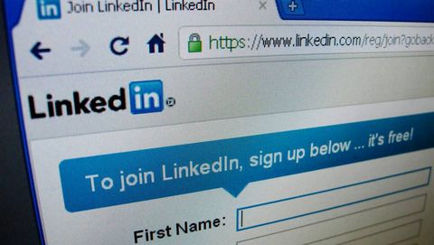 linkedin.La pgina de la red social Linkedin, vinculada a la bsqueda de trabajo