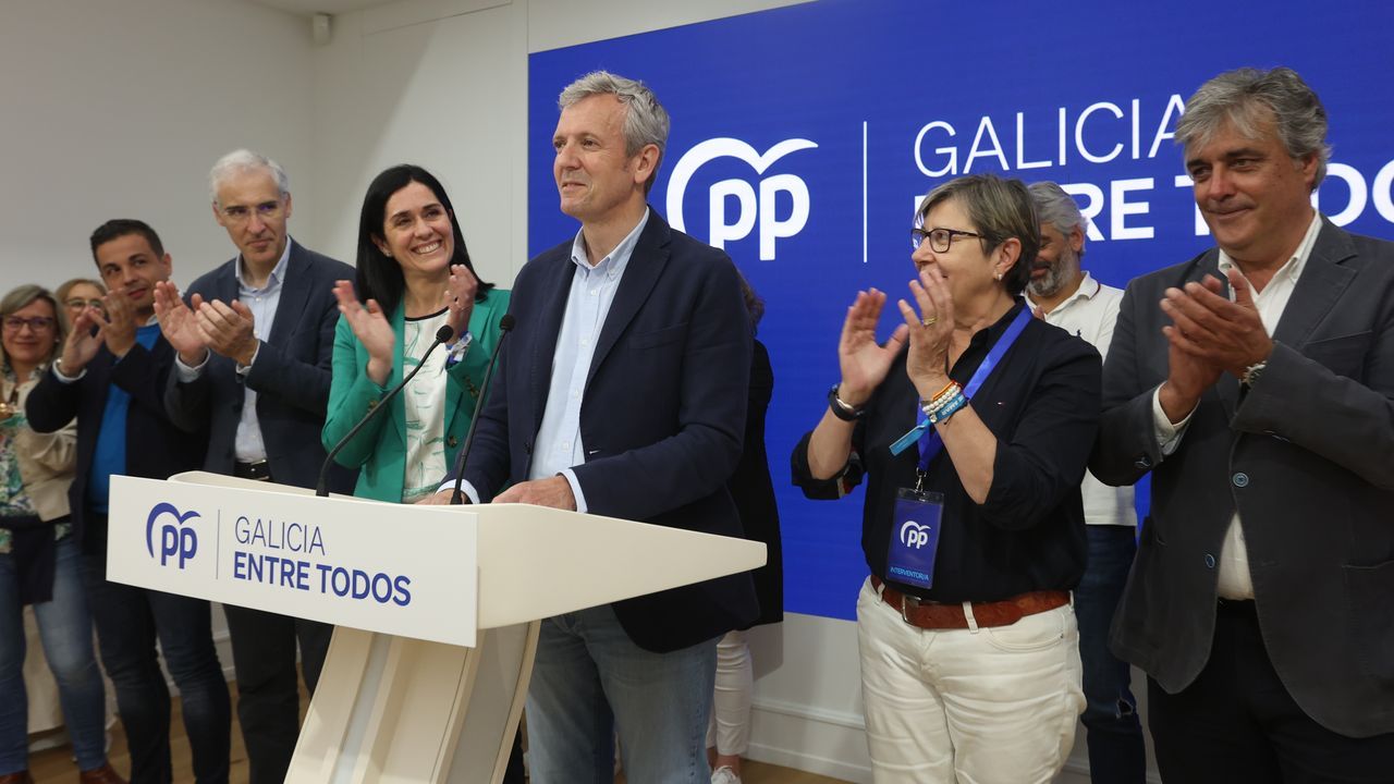 Asi se vivi la noche electoral en Pontevedra.Jos Luis Maceda, en la toma de posesin como alcalde del 2019