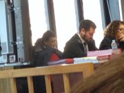 Uno de los implicados, en el juicio por jurado en la Quinta Secci�n de la Audiencia