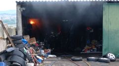 Incendio en un taller de Nantes