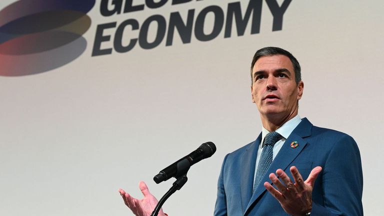 El presidente del Gobierno, Pedro Sánchez