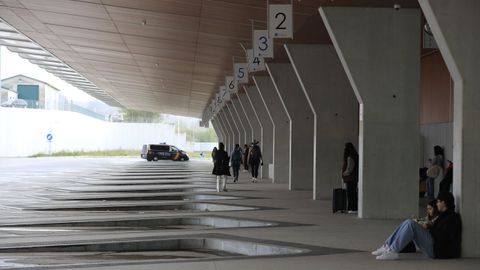 Dársenas vacías en Santiago