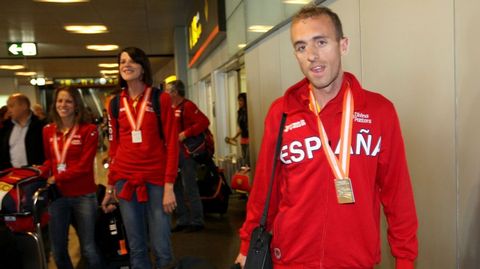 Sergio Snchez, medallista en el Mundial de pista cubierta del 2010