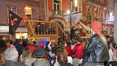 Noite pirata en el carnaval de Pontevedra