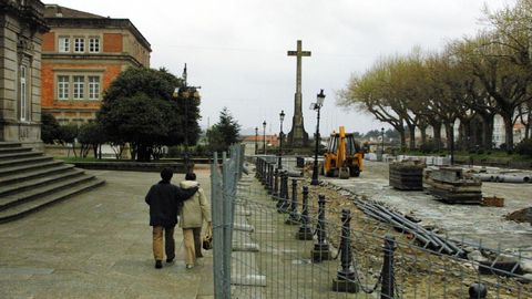 Imagen de archivo de las obras acometidas en el 2001 en el entorno de Montero Ríos