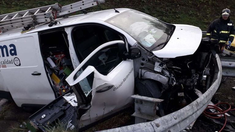Accidente de tráfico en Valdés