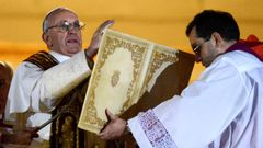 Jorge Bergoglio, en el momento de su proclamación como papa Francisco el 13 de marzo del 2013