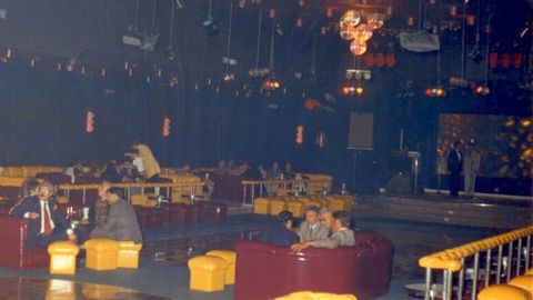 Interior de la discoteca en su primera etapa