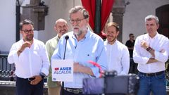 El expresidente Mariano Rajoy, este sbado en La Palma