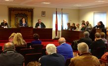Imagen del pleno de esta tarde en el Concello de Sada