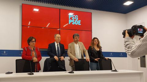 Rueda de prensa del PSOE en la Diputacin ourensana