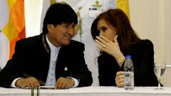 Ramos, junto a Cristina Kirchner, en un acto del mes de julio
