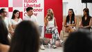 La vicepresidenta segunda, Yolanda Daz, durante el encuentro entre Sumar y activistas este viernes.