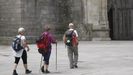 Turistas en la Catedral de Lugo este martes