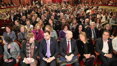 Autoridades en el acto institucional del 8M