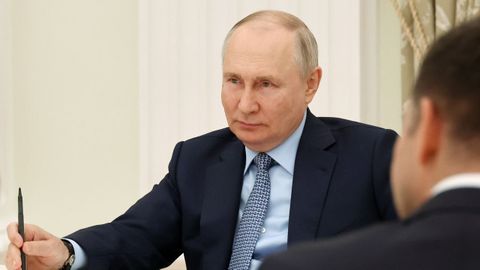 Vladimir Putin durante una reunión de su gabinete este agosto