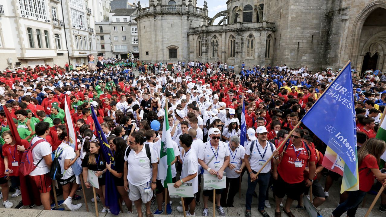 Protestas de los bomberos en la capital de la provincia