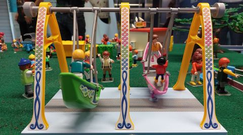 Exposición de «clicks» de Playmobil sobre el San Froilán, en Pediatría