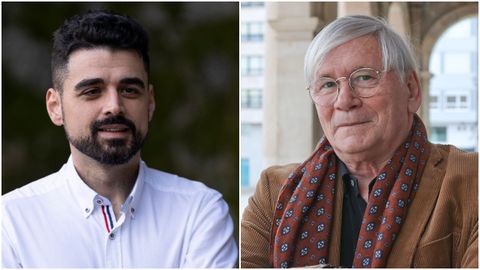 Borja San Ramón, de Tecer Galicia, y Gonzalo Busqué, de Rexurdir Podemos.