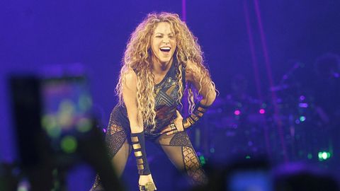 Shakira, en un concierto en el Coliseo de A Corua