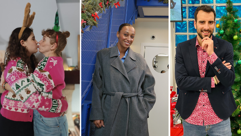 Mar�a V�zquez y su hija L�a, Ana Peleteiro y Fran Ca�otas