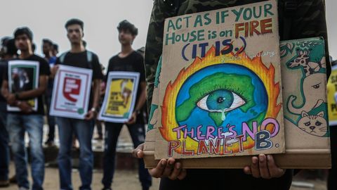 Activistas en la India