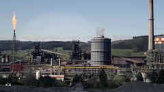 Vista de las instalaciones de Arcelor Mittal en Gijn