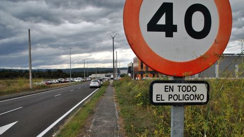 Zona del polgono industrial de O Reboredo, en Monforte, en la que ser construida la planta farmacutica de Kern Pharma