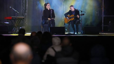 Rosa Cedrn e Emilio Ra no concerto de Lugo