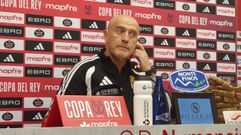 Jul�an Calero, en la sala de prensa de Los Pajaritos