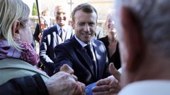 Emmanuel Macron en un homenaje a la Constitucin