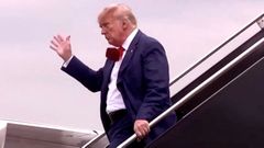 Trump, a su llegada a Washington