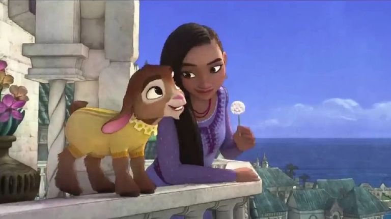 Asha, la nueva princesa Disney, con su cabrito Valentino