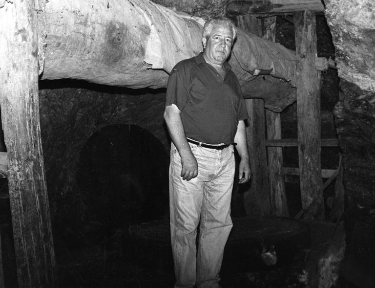 Guillermo Nogueira en el molino de Farrapa