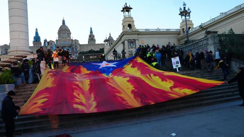 La manifestación ha partido de la plaza de España en Barcelona
