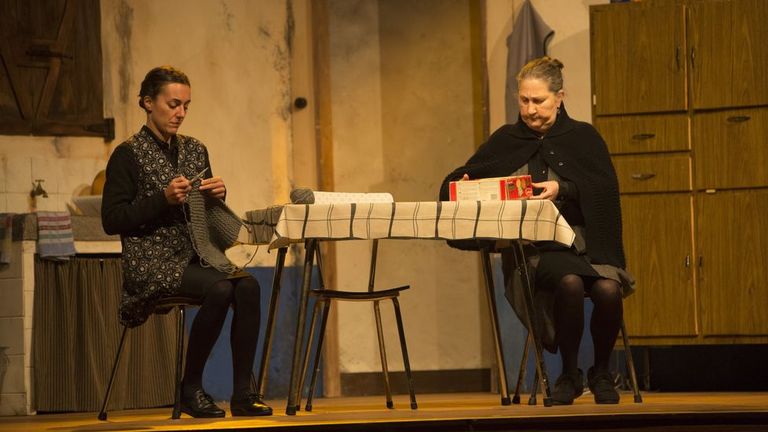 Representación de Bernarda, días atrás, en Malpica
