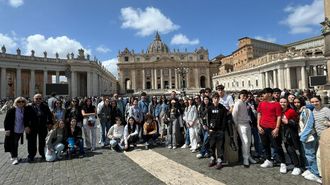Viaje a Roma de alumnos del Número Un de Ribeira