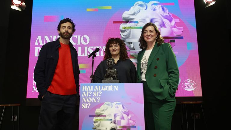 Denís Gómez, Saamira Ganay e Lucía Veiga
