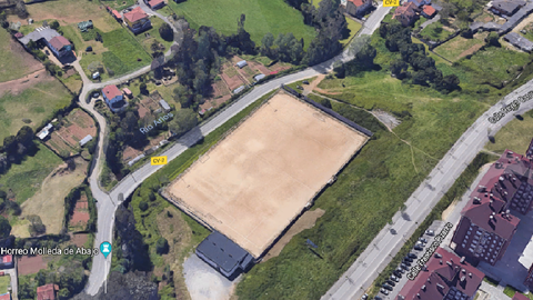 Zona donde se construir� el aparcamiento de La Luz