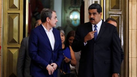 Zapatero y Maduro mantuvieron un encuentro en Caracas
